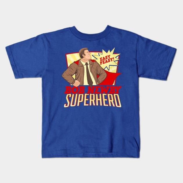 Bob Newby: Superhero Kids T-Shirt by CoryFreemanDesign